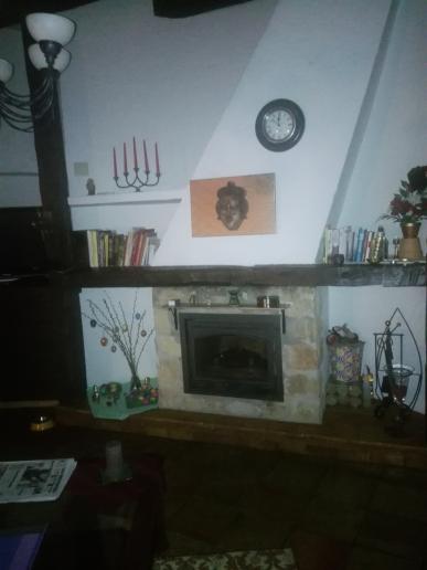 Kamin in oberer Etage
